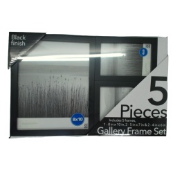 Gallery Frame Set 5pcs. Black Finish