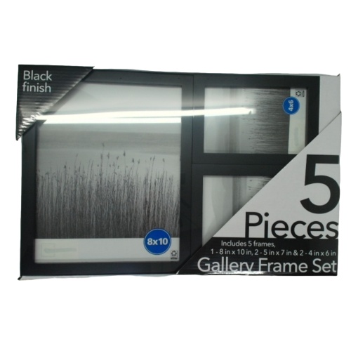 Gallery Frame Set 5pcs. Black Finish