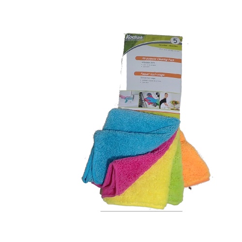 All-purpose cloth microfibre pack of 5 35x35cm Kodiak