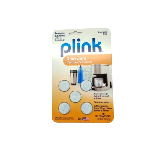 Plink Drinkware Descaler & Cleaner 5 Tablets 15g. Fragrance Free