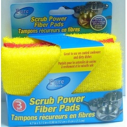 SPONGE SCOURERS 3pk PURE KLEEN