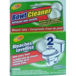 TOILET BOWL CLEANER TABS W/BLCH 2PK PURE KLEEN