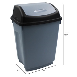 Wastebasket Swing Top - 5.3x7.5x13.9 inches