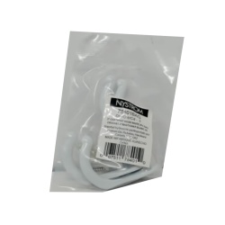 3 Coat & Hat Hook 2pc. White Nystrom"