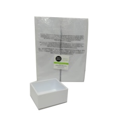 Drawer Organizer 4x4"x2" White Plastic"