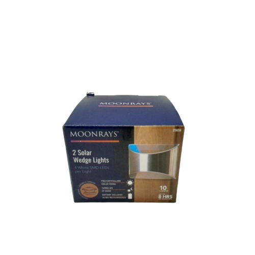 2 Solar Wedge Light 4 White Leds Per Light Moonrays