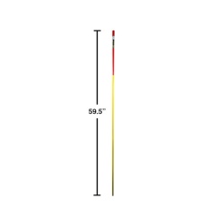 Driveway marker .5 inch x 60 inch yellow/red reflective