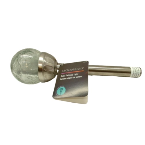 Solar Pathway Light Glass Crackle Ball Moonrays