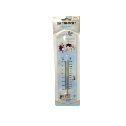 Thermometer Indoor/Outdoor Metal Diamond Visons Assorted