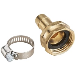 Brass Hose Repair Coupling Female 1 / 2in W / Clamp