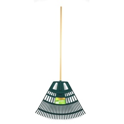 Lawn & Leaf Rake 30in Plastic Head 30-Tine 47in Wood Handle