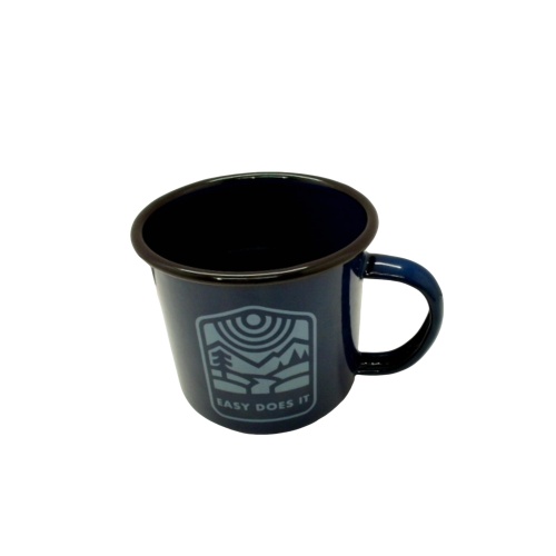 Enamel Coffee Mug 12oz. Easy Does It