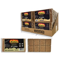 Firestarter Cubes 24pk Display. Burns 10-13 Mins Per Cube Xtraflame