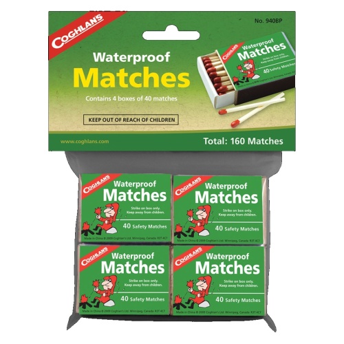 Waterproof Matches 40pk - Packaged