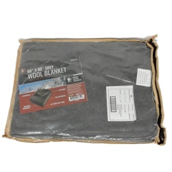 Wool Blanket 60 x 80" Grey Survivor Series"