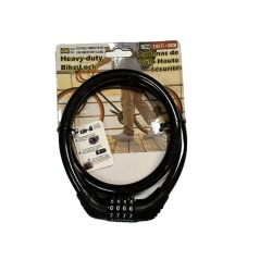 Combination bike lock 12mm heavy duty resettable 2.62 feet 80 cm