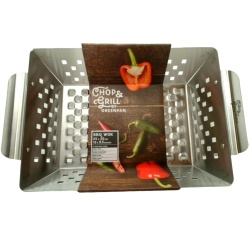 Barbecue Wok 13 x 9.5" Stainless Steel Chop & Grill By Greenpan"