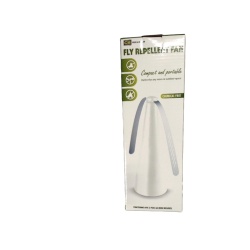 Fly repellant fan - chemical free - compact and portable - 2 AA batteries not included