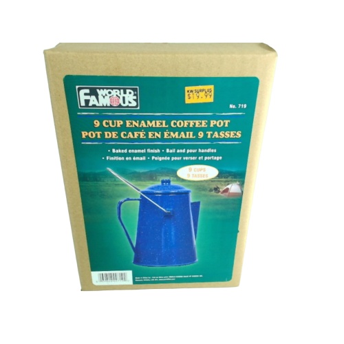 Coffee Pot 9-cup enamel