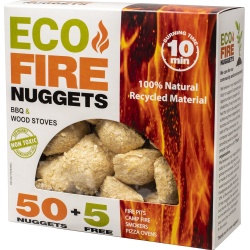 Eco Fire Nuggets 55 Per Box - Non Toxic Easy To Light (special Price)