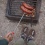 Fork telescoping for campfire cooking stainless steel wood handle extends to 34 inch 86cm