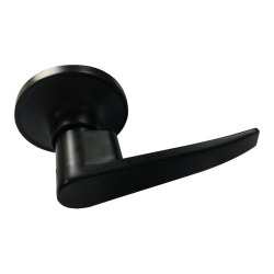 Door Lock Lever Dummy Black Straight Handle