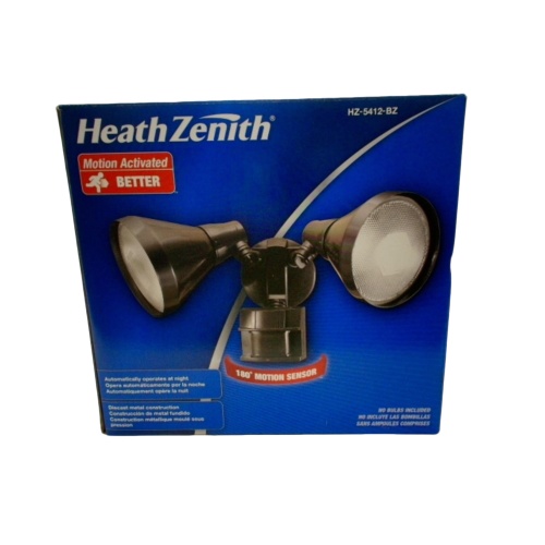 Motion Sensor Light Dual Head Black Heath Zenith