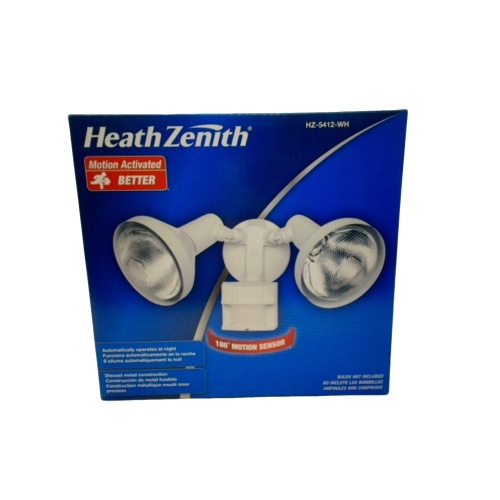 Motion Sensor Light Dual Head White Heath Zenith