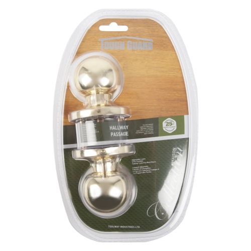 passage lock polished brass