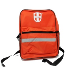 Safety Backpack Orange w/Reflectors Emergkit