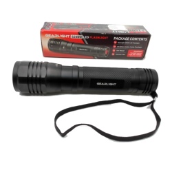 LED flashlight hi powered 1500 lumens 3 modes focus zoom