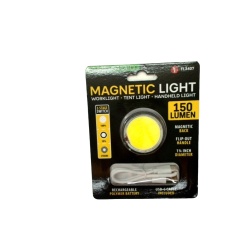 Magnetic Light Rechargeable 1.5 Round 150 Lumen W/usb-c Cable"