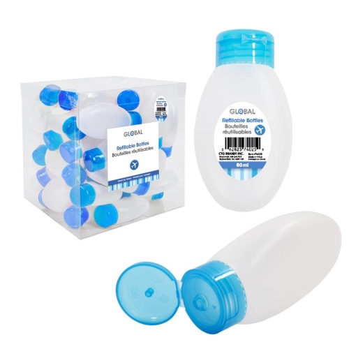 Bottle refillable travel bottle 80ml bodico