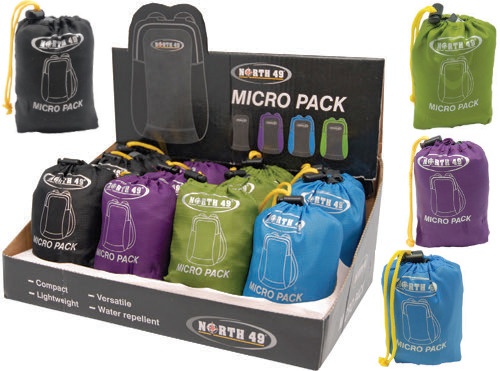 Micro pack - backpack that compresses into a small carry bag