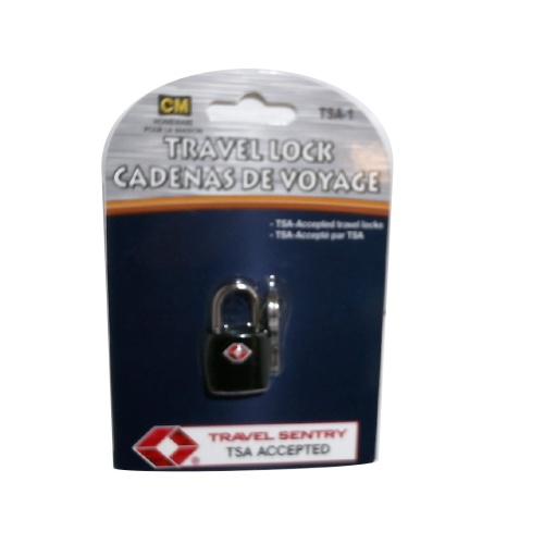 Padlock travel size TSA accepted with 2 keys