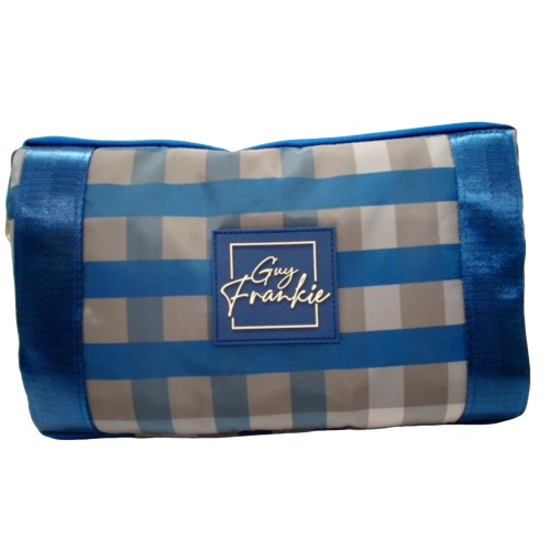 Tote Bag Guy Frankie Blue Plaid Design