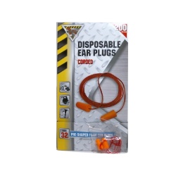 Disposable Foam Ear Plugs Corded Pre-Shaped NRR 32 (3 for $1.00)