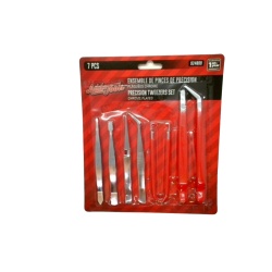 7pc. Precision Tweezers Set Chrome Plated Add Tools