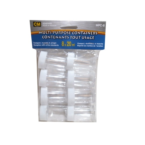 Containers multi-purpose 8 x 20ml each