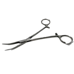 Forceps Curved 5.5 Stainless Steel"