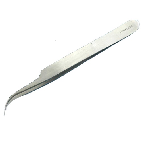 Forceps, watchmaker, curved, #7, 125mm 5, stain