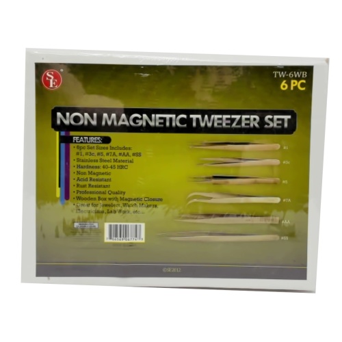 Non Magnetic Tweezer Set 6pc. (or b/u $1.49ea)