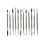 Wax Carver 12pc. Set Stainless Steel In Pouch Or B/U 1.49 each