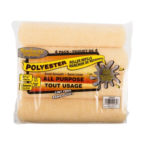 Paint Roller Refill 9 ½in 10mm Pile 4 pack