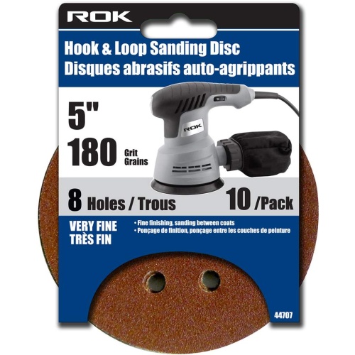 Sanding disc 5 inch 10 pc 180 grit hook and loop