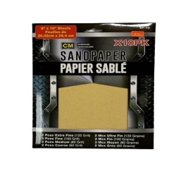 Sandpaper 10 pcs Assorted