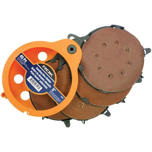 sanding disc 5 inch holder with 45 discs