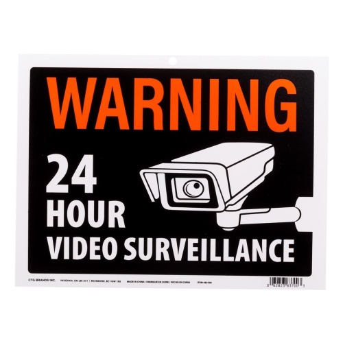 PVC Sign Video Surveillance