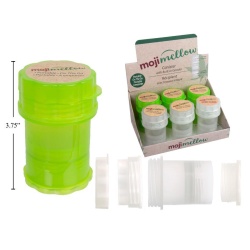 Canister W/ Grinder, Label, 6/DSP, 2 Col. Moji Mellow
