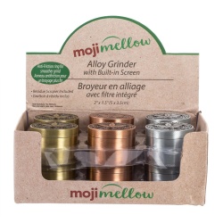 Moji Mellow, 2 Alloy Grinder , 4-Pt. 3 Col."